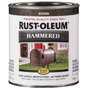 Rust-Oleum 239073 Hammered Metal Finish, Brown