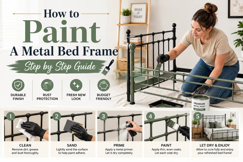 How to Paint A Metal Bed Frame: Step by Step Guide