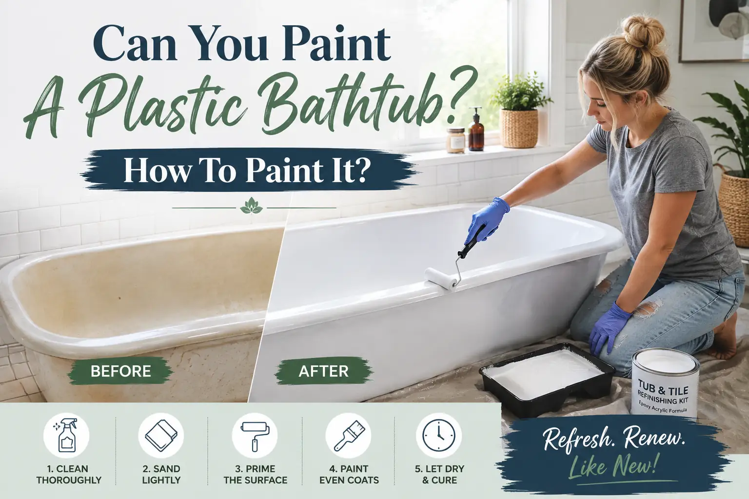 Can You Paint A Plastic Bathtub? How To Paint It?