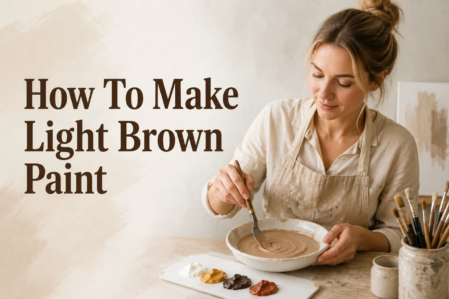 How To Make Light Brown Paint: Color Mixing Guide