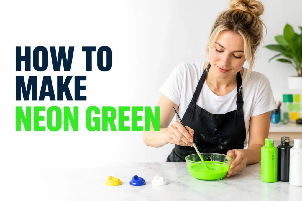 How To Make Neon Green Paint