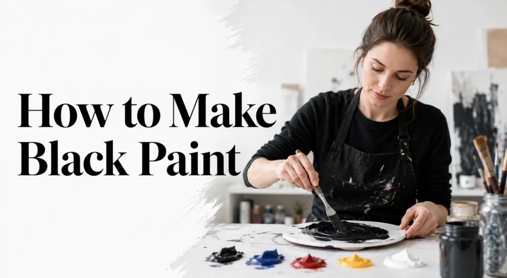 How to Make Black Paint: Black Color Mixing Guide