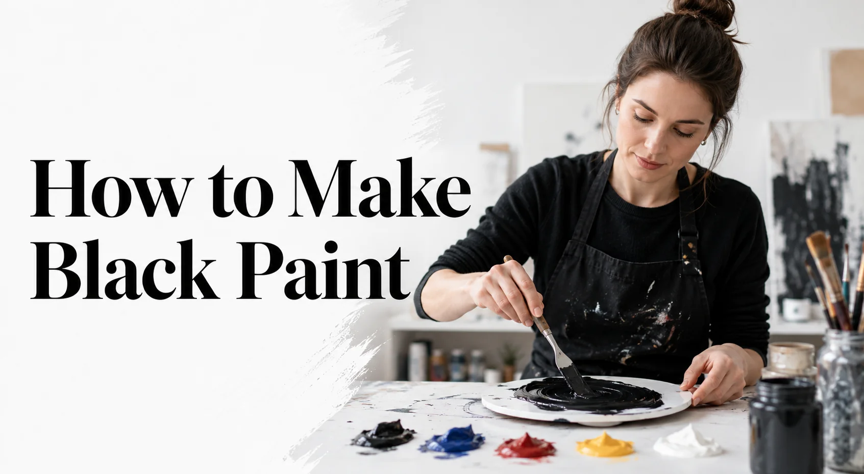 How to Make Black Paint: Black Color Mixing Guide