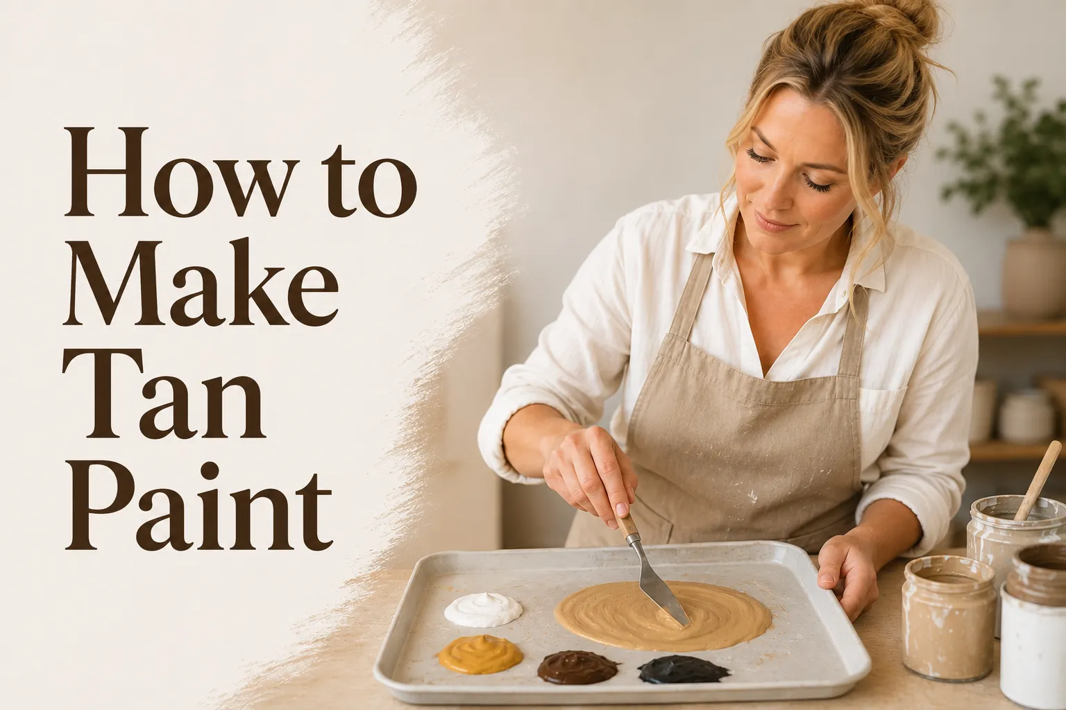 How to Make Tan Paint: Tan Color Mixing Guide