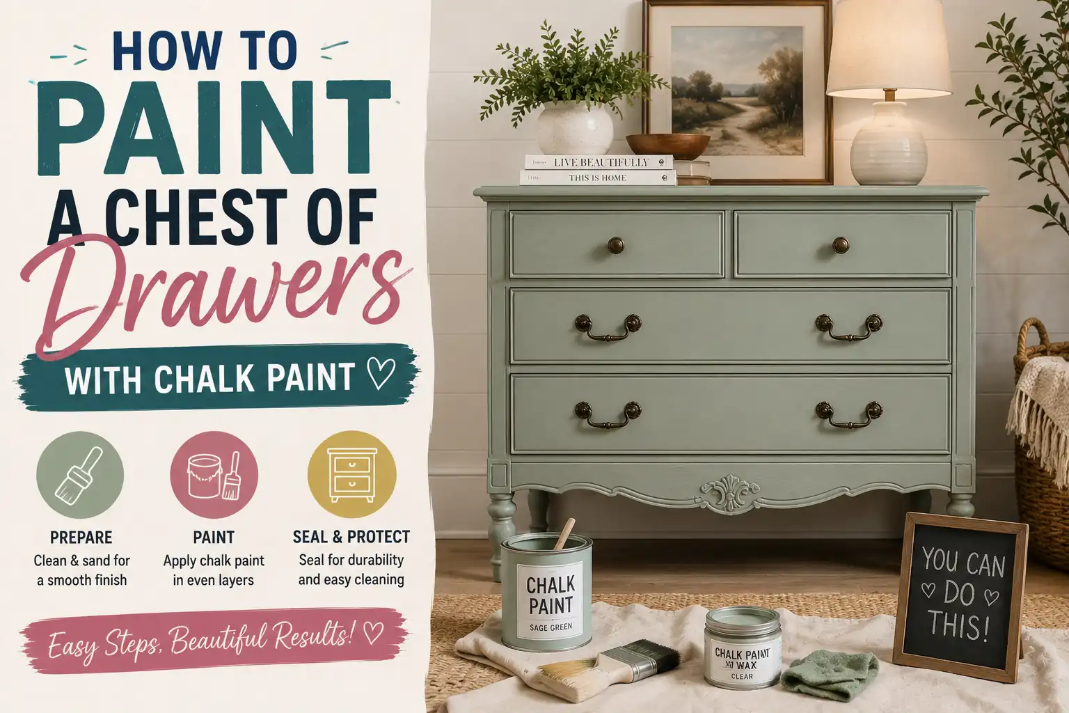 How To Paint A Chest Of Drawers With Chalk Paint