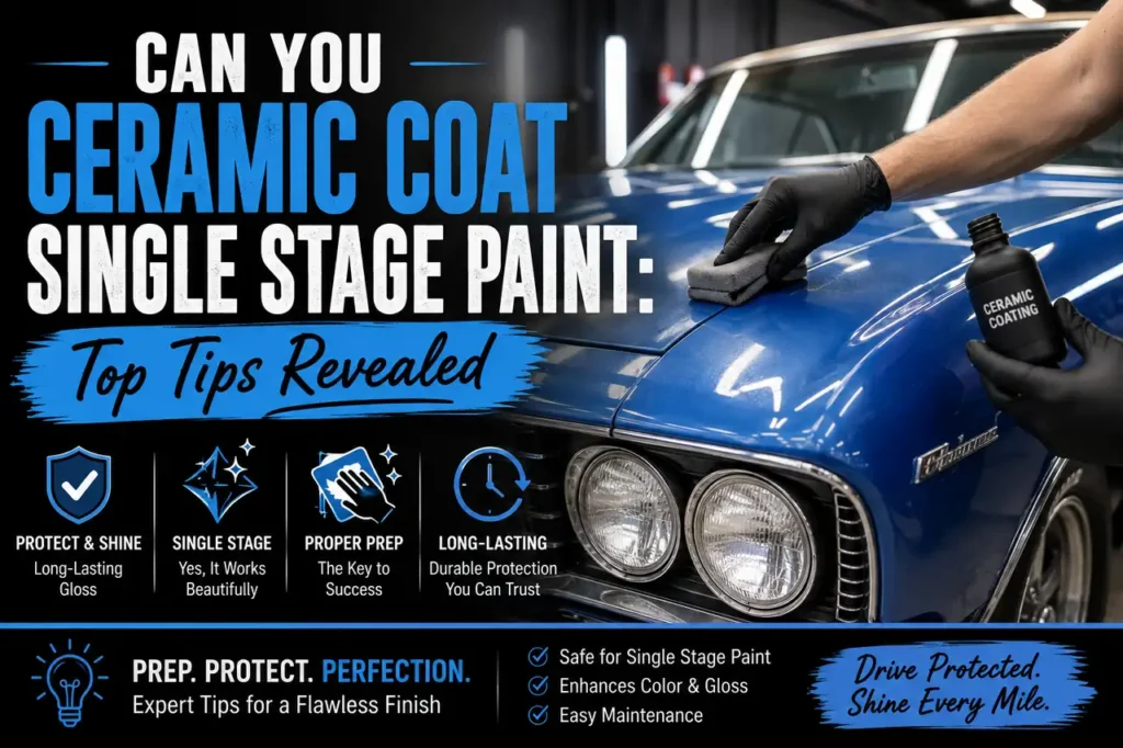 Can You Ceramic Coat Single Stage Paint: Top Tips Revealed