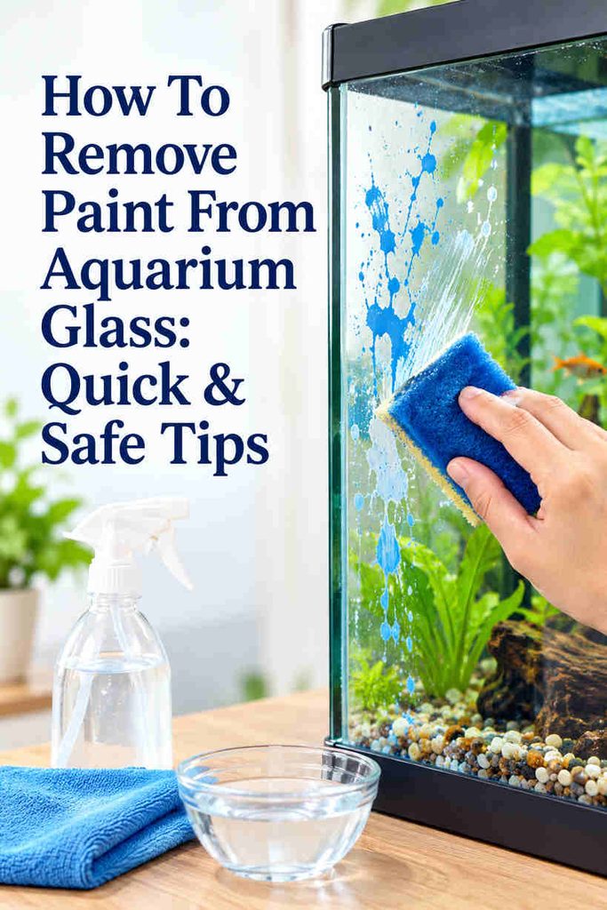How To Remove Paint From Aquarium Glass