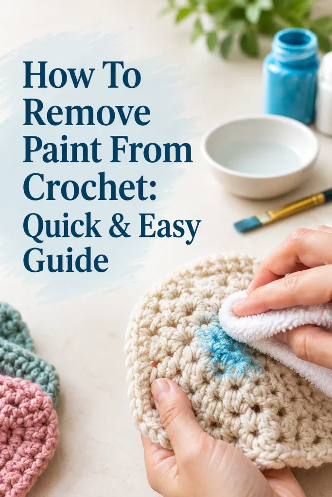 How To Remove Paint From Crochet