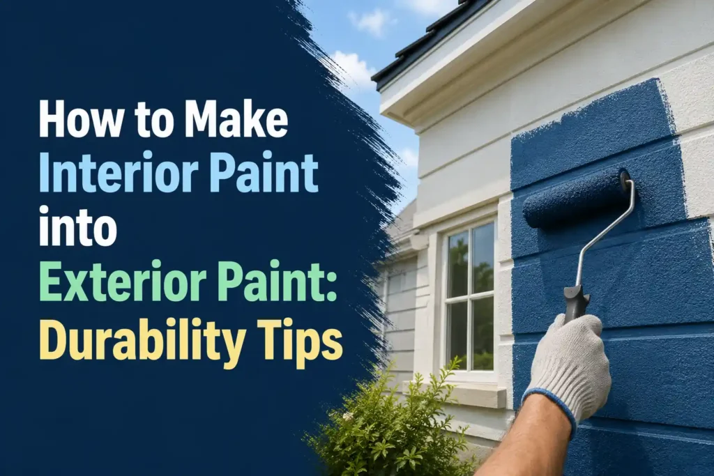 How to Make Interior Paint into Exterior Paint