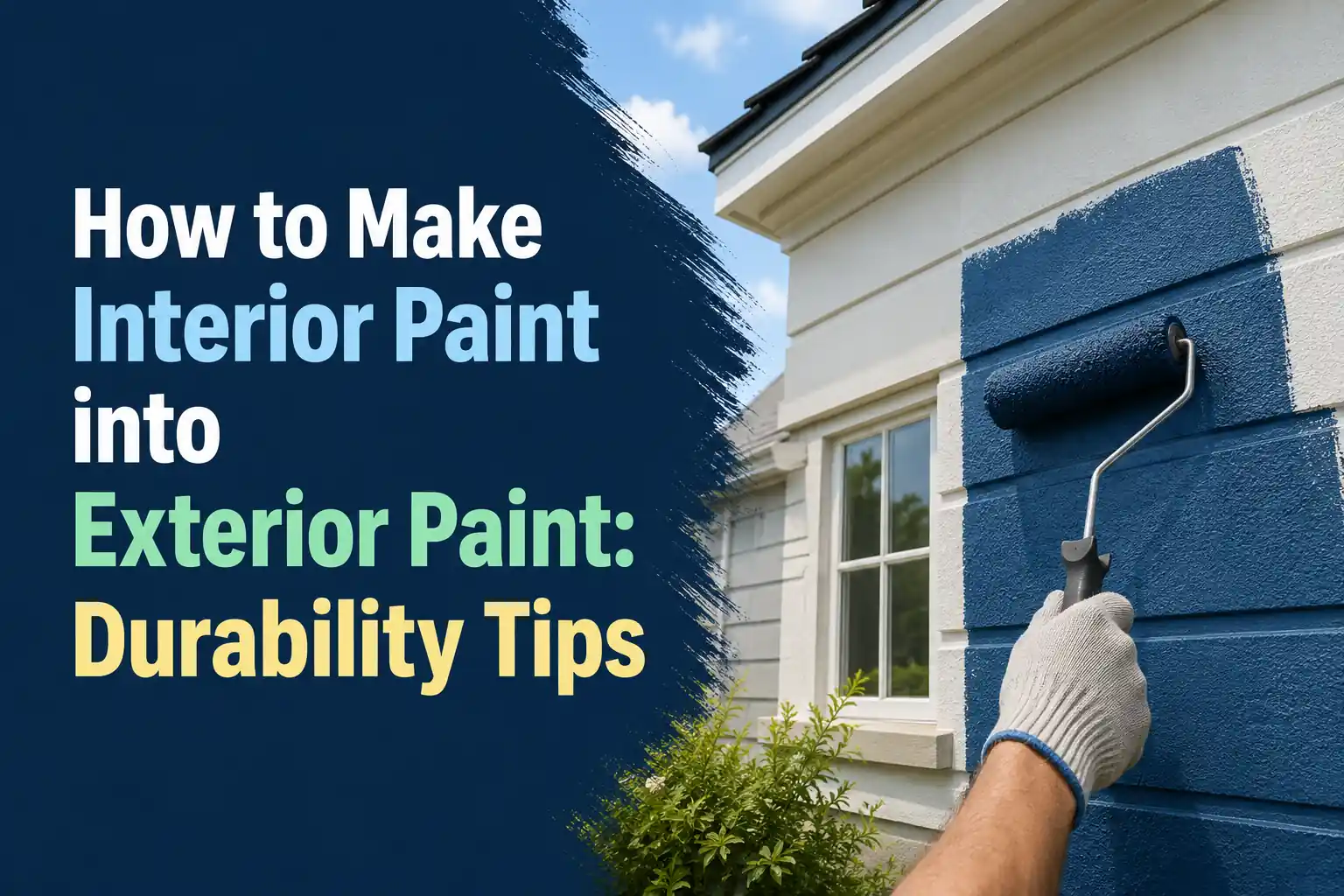 How to Make Interior Paint into Exterior Paint