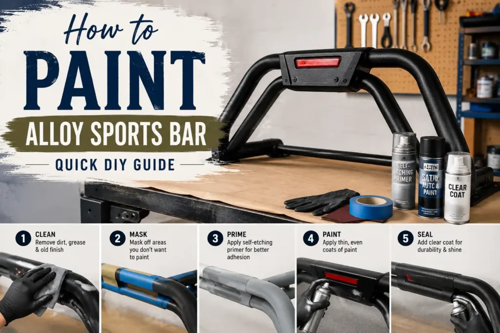 How to Paint Alloy Sports Bar: Quick DIY Guide