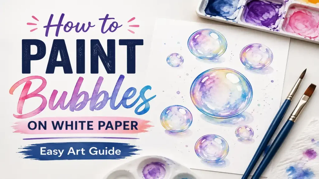 How to Paint Bubbles on White Paper: Easy Art Guide
