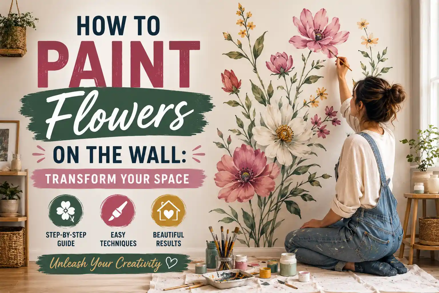 How to Paint Flowers on the Wall: Transform Your Space