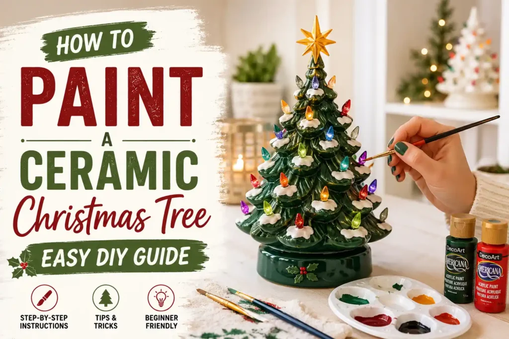 How to Paint a Ceramic Christmas Tree: Easy DIY Guide