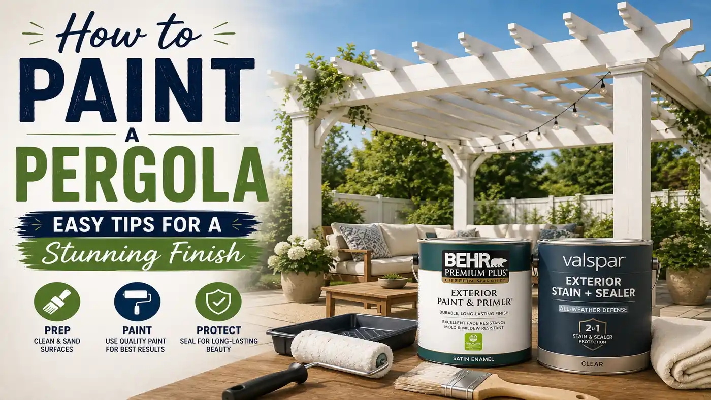How to Paint a Pergola: Easy Tips for a Stunning Finish