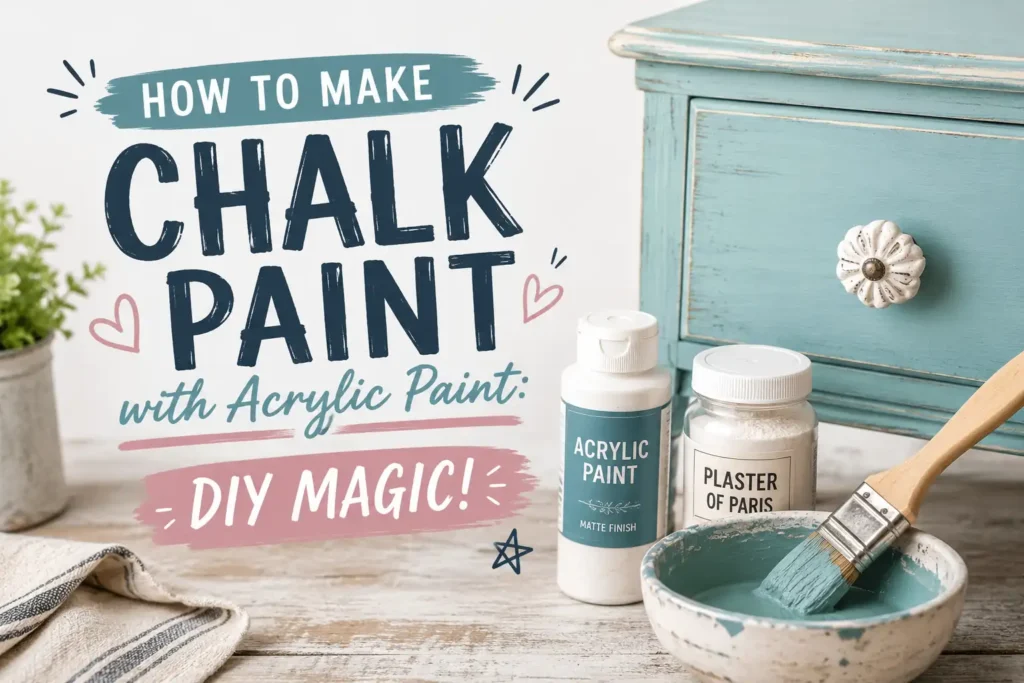 How to Make Chalk Paint with Acrylic Paint: DIY Magic!