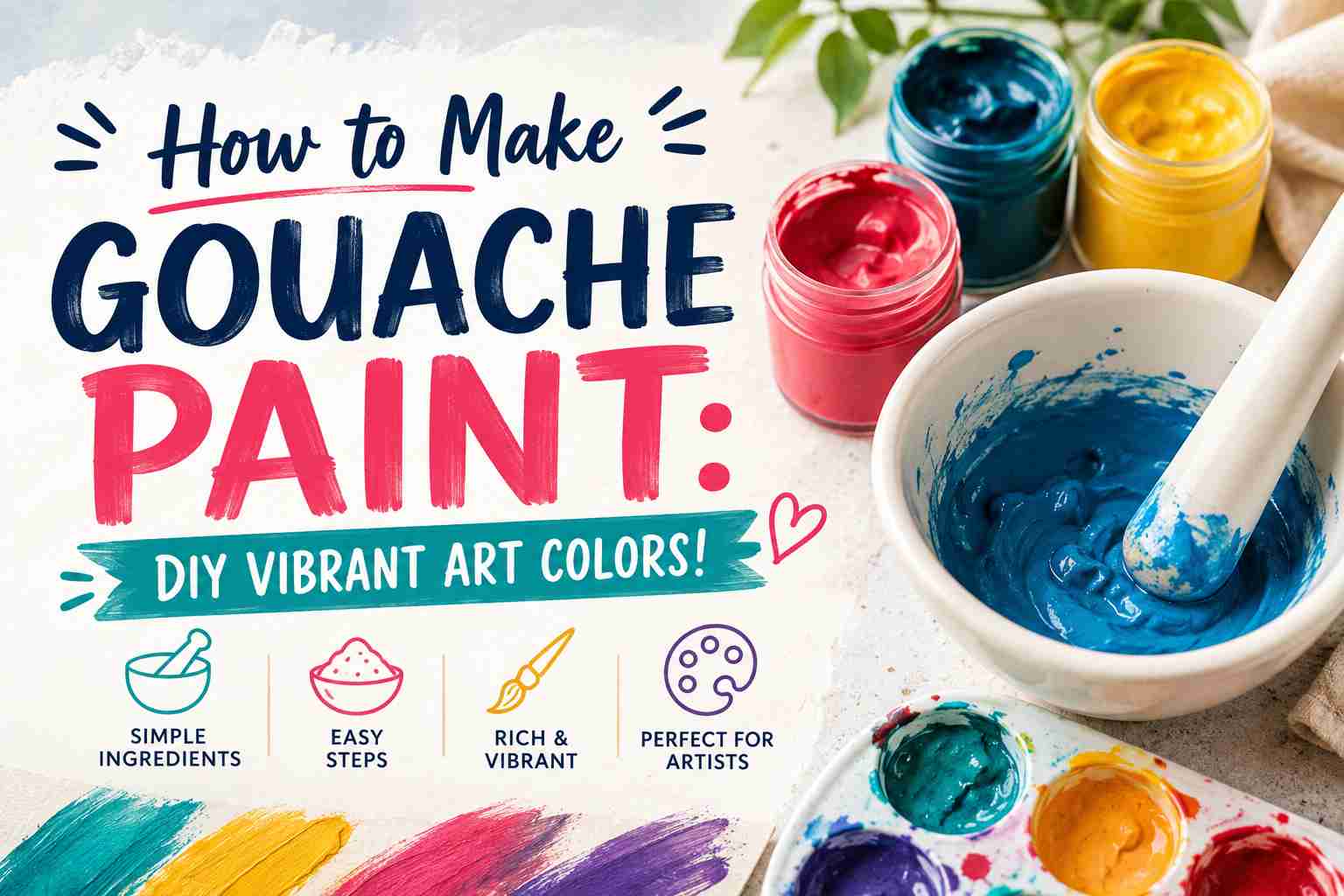 How to Make Gouache Paint: DIY Vibrant Art Colors!
