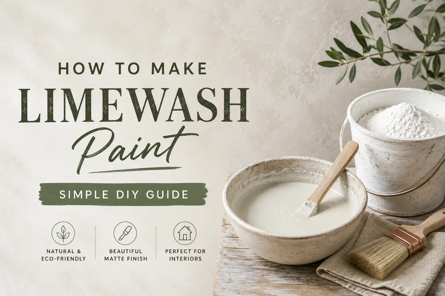 How to Make Limewash Paint: Simple DIY Guide