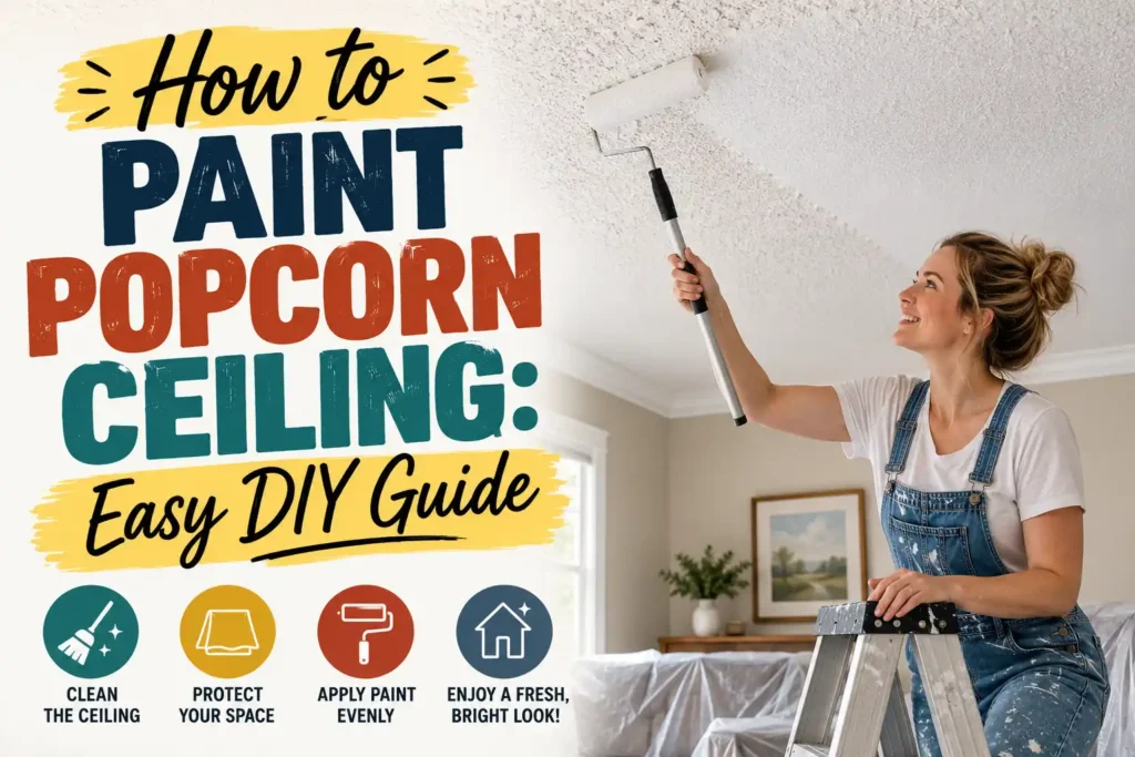 How to Paint Popcorn Ceiling: Easy DIY Guide