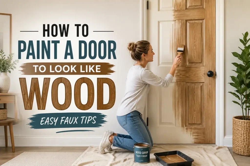How to Paint a Door to Look Like Wood: Easy Faux Tips