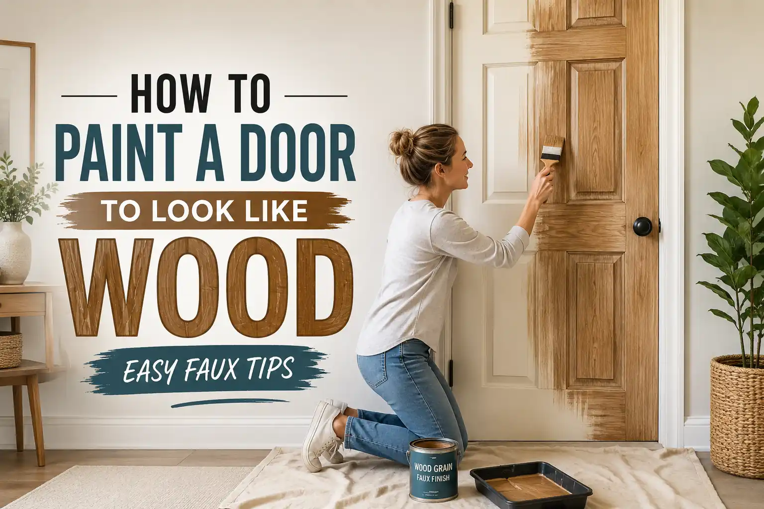 How to Paint a Door to Look Like Wood: Easy Faux Tips