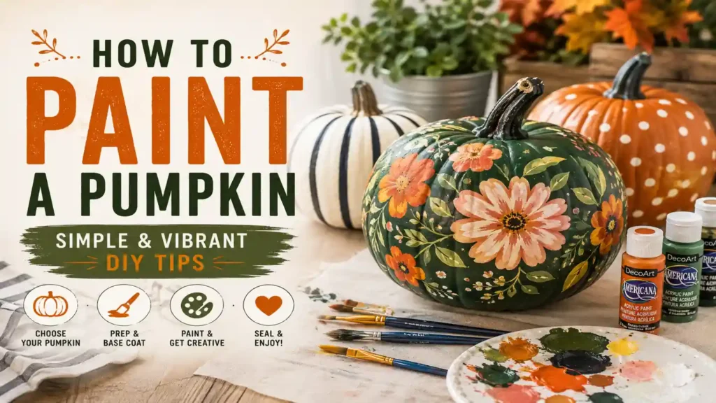 How to Paint a Pumpkin: Simple & Vibrant DIY Tips