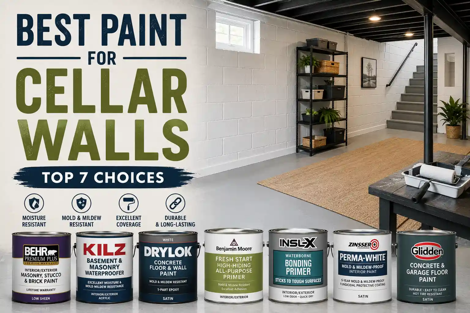 Best Paint for Cellar Walls: Top 7 Choices