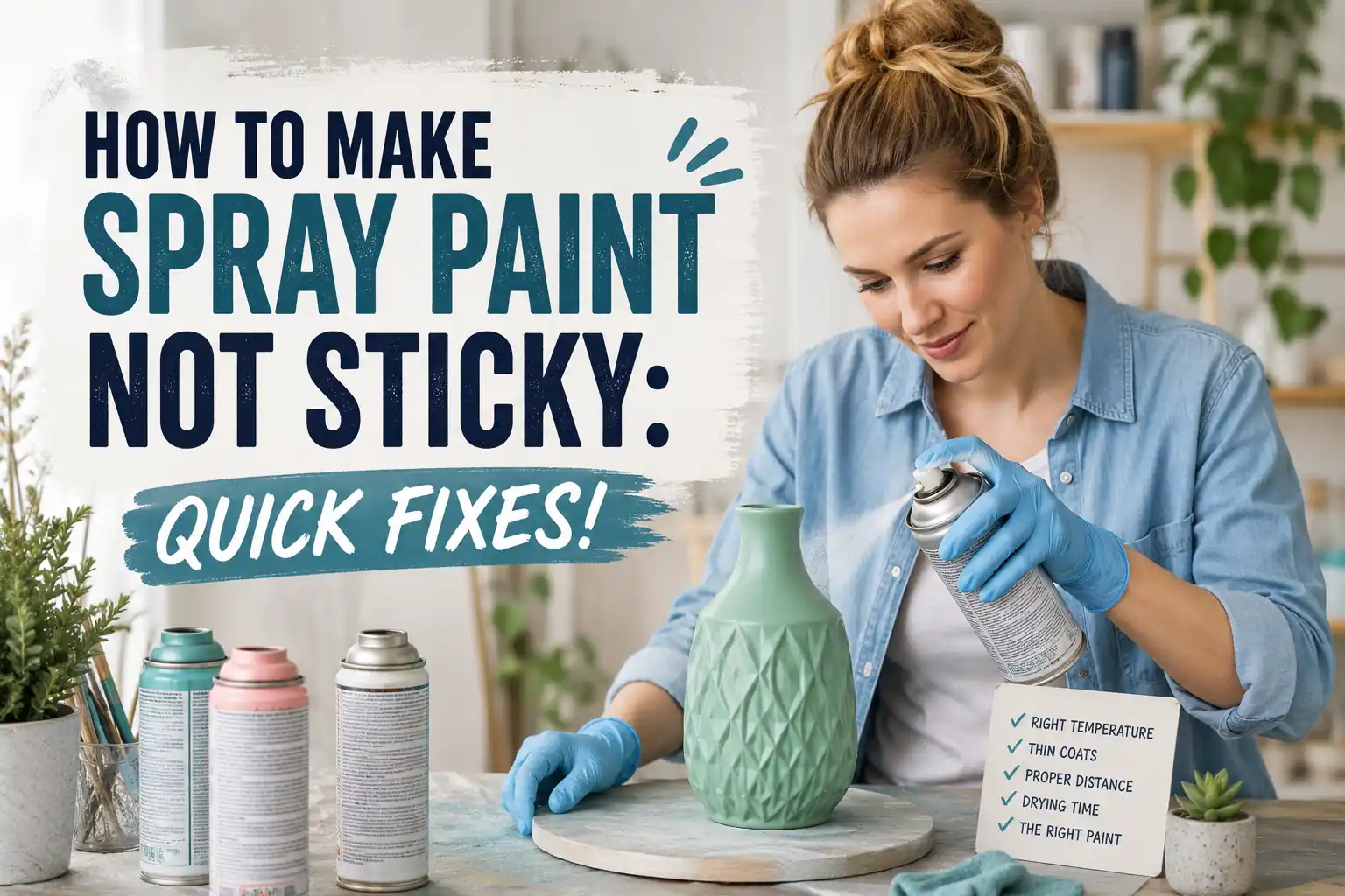 How To Make Spray Paint Not Sticky: Quick Fixes