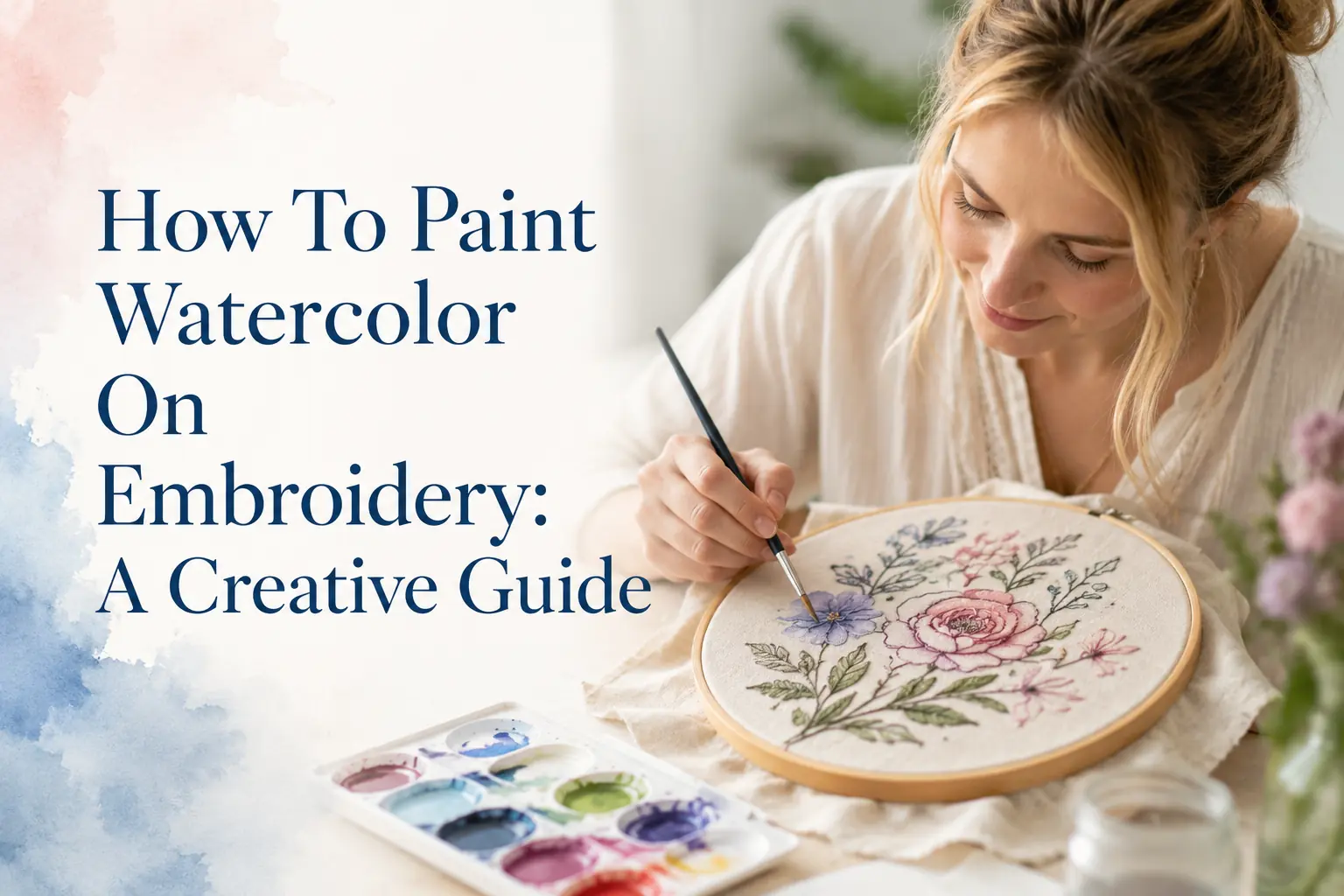 How To Paint Watercolor On Embroidery: A Creative Guide