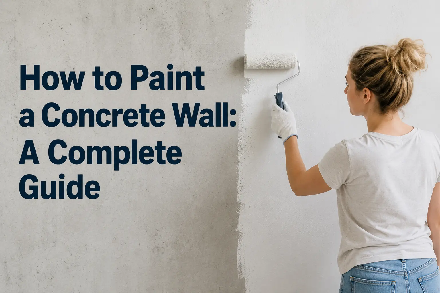 How to Paint a Concrete Wall