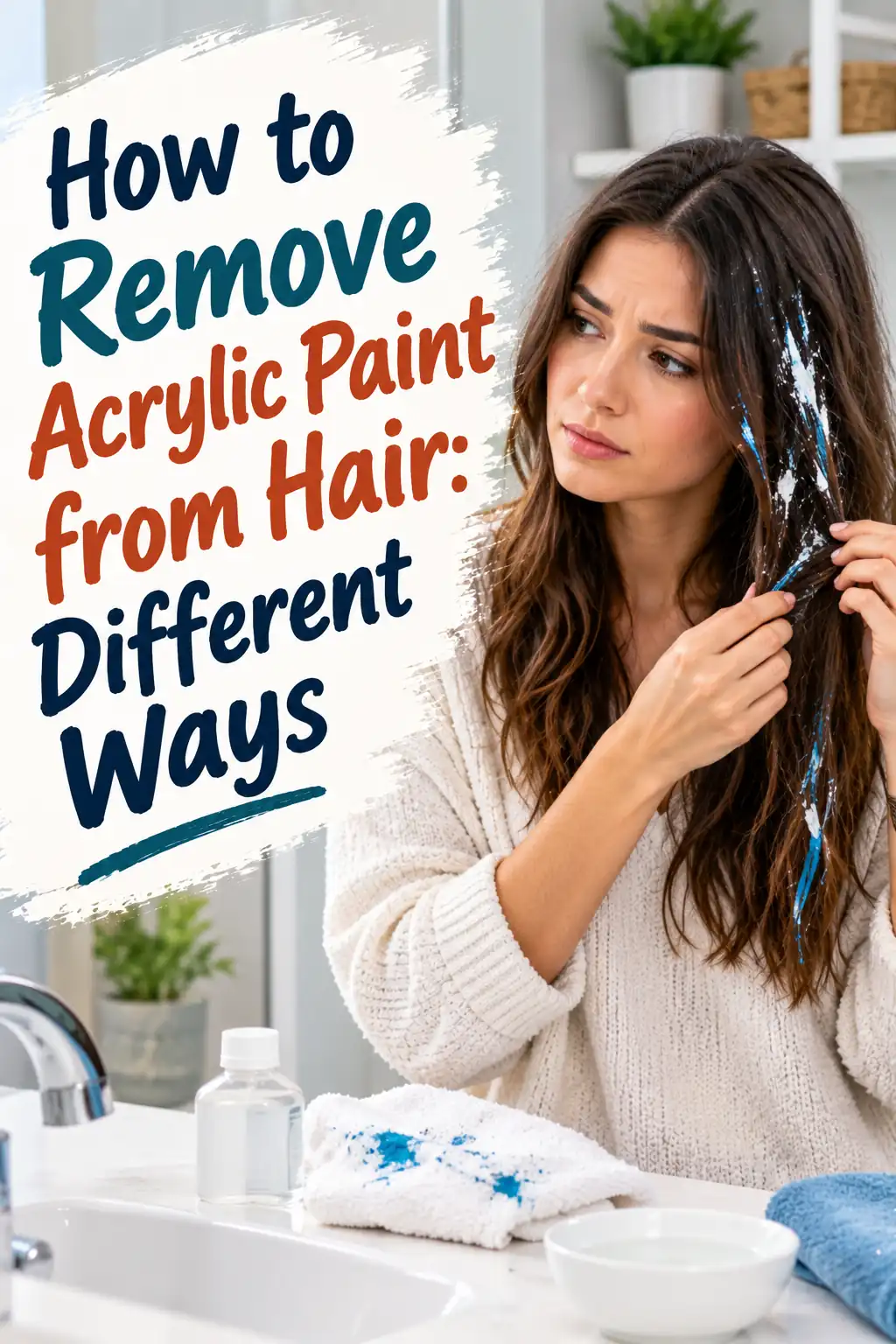 How to Remove Acrylic Paint from Hair: Different Ways