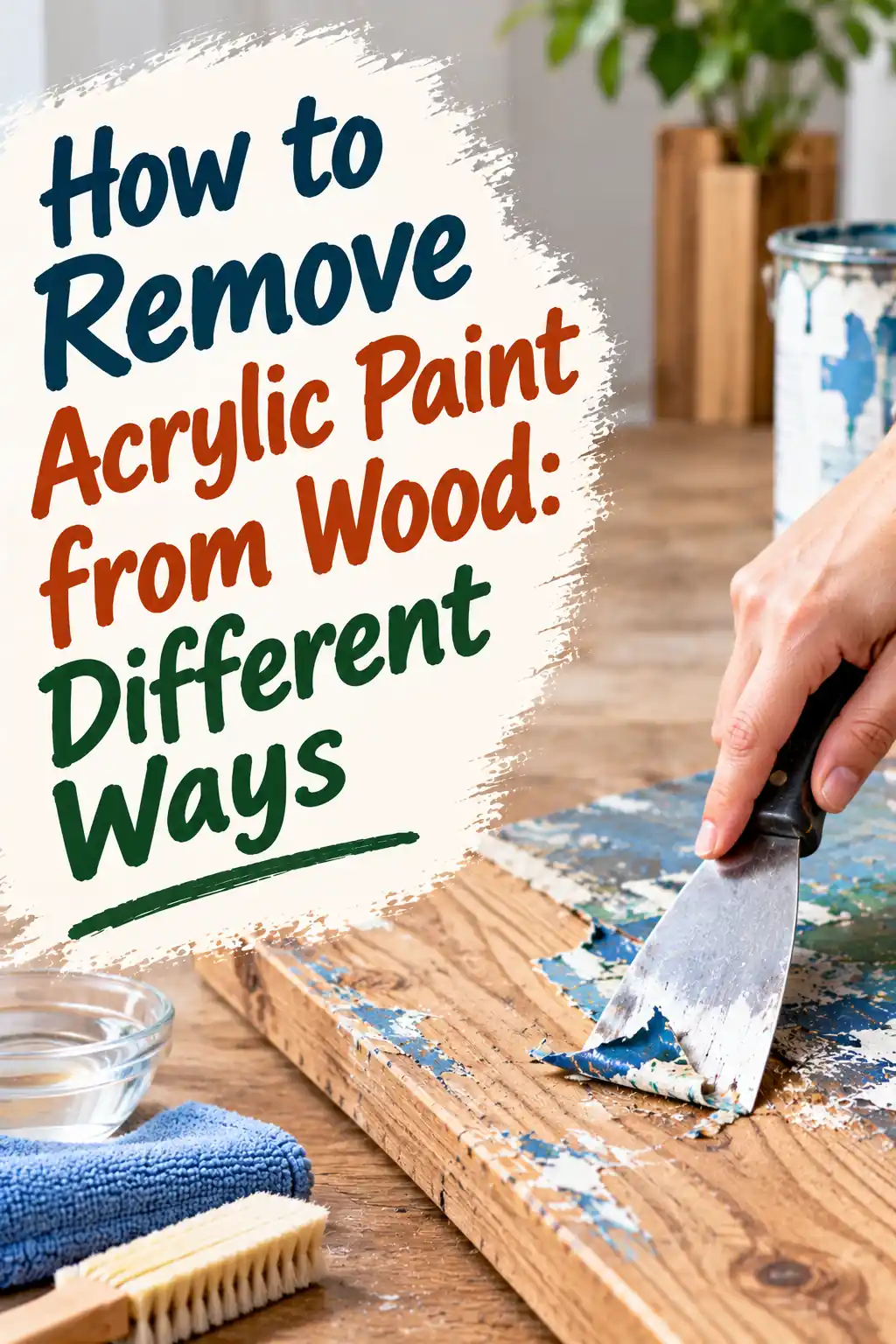 How to Remove Acrylic Paint from Wood: Different Ways