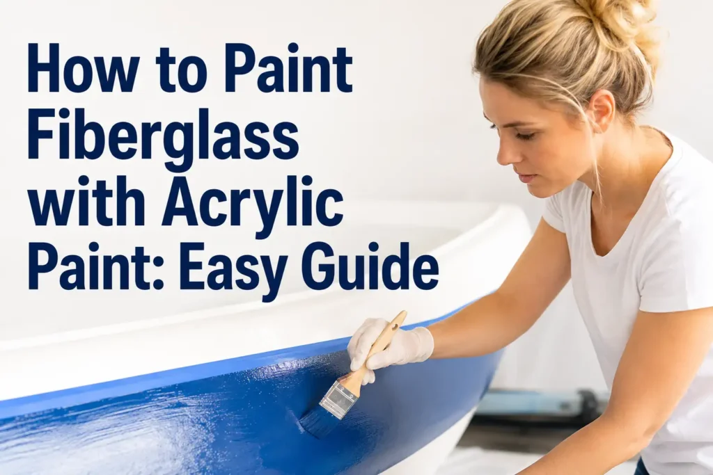 How to Paint Fiberglass with Acrylic Paint