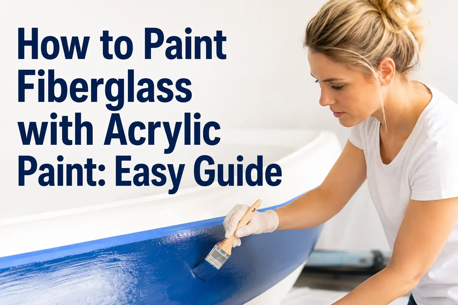 How to Paint Fiberglass with Acrylic Paint