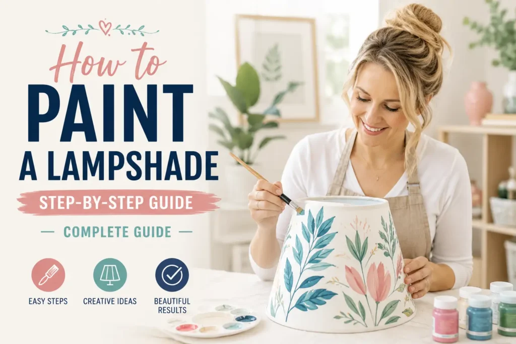 How to Paint a Lampshade