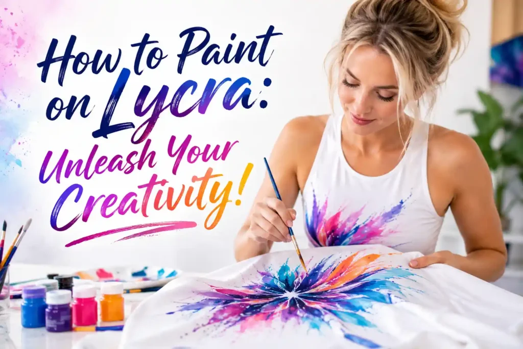 How to Paint on Lycra