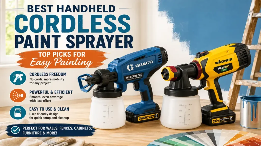 Best Handheld Cordless Paint Sprayer: Top Picks for Easy Painting