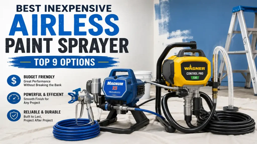 Best Inexpensive Airless Paint Sprayer: Top 9 Options