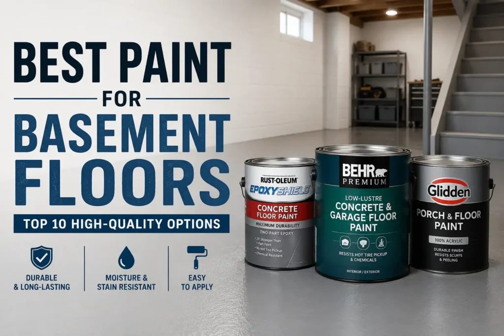 Best Paint for Basement Floors: Top 10 High-Quality Options