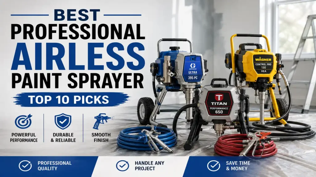 Best Professional Airless Paint Sprayer: Top 10 Picks