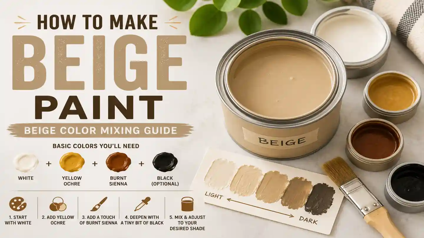 How to Make Beige Paint: Beige Color Mixing Guide