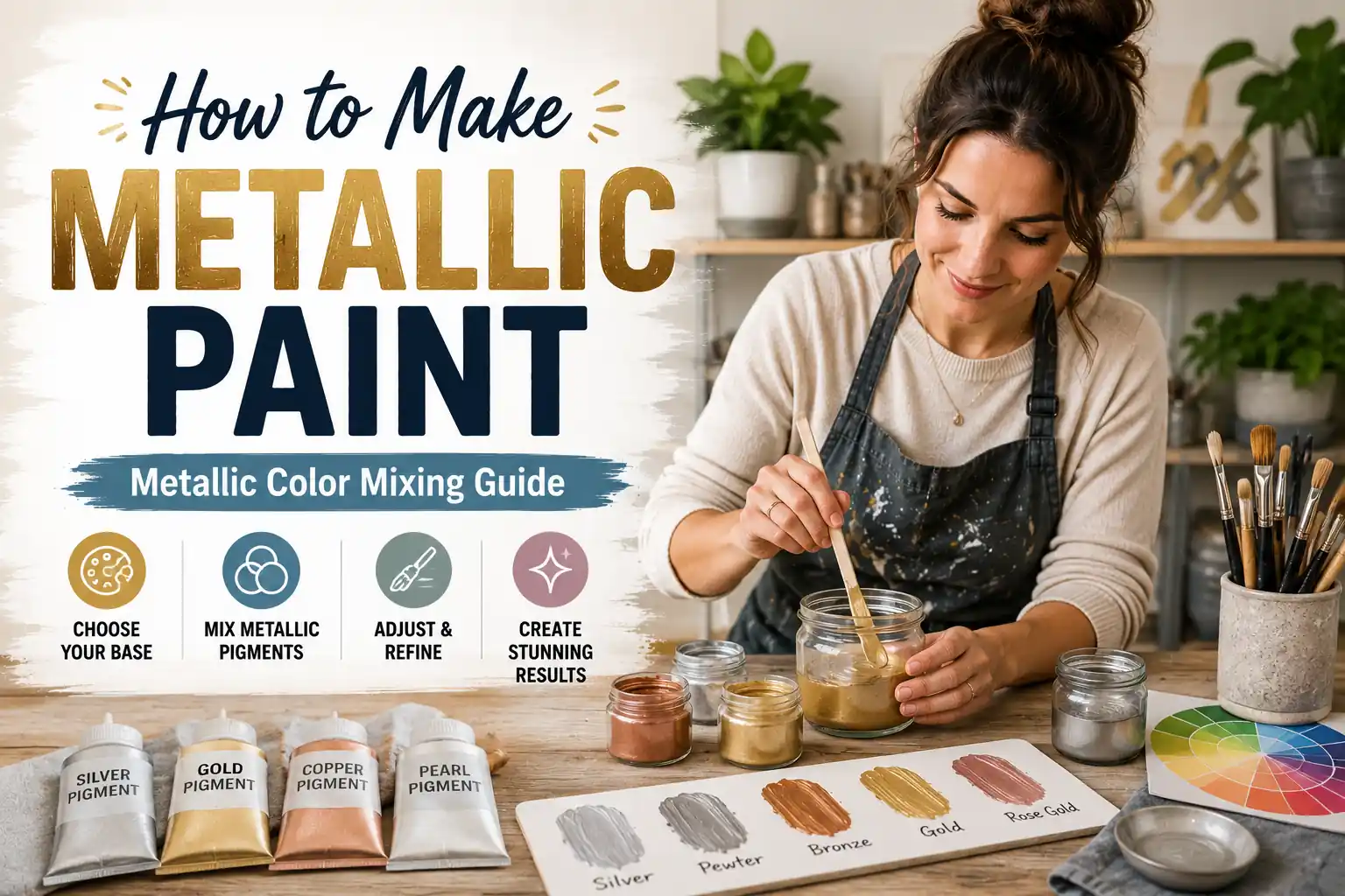 How to Make Metallic Paint: Metallic Color Mixing Guide