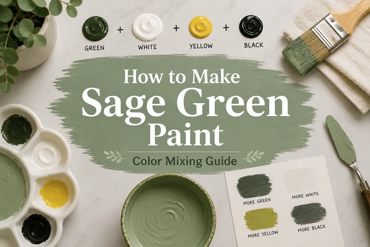 How to Make Sage Green Paint: Color Mixing Guide