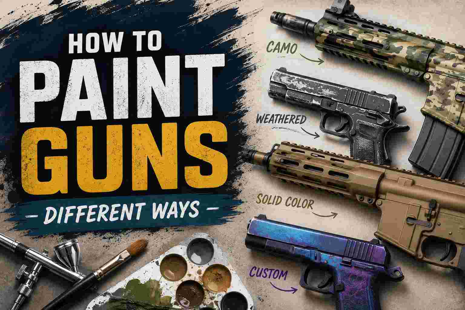 How to Paint Guns: Different Ways