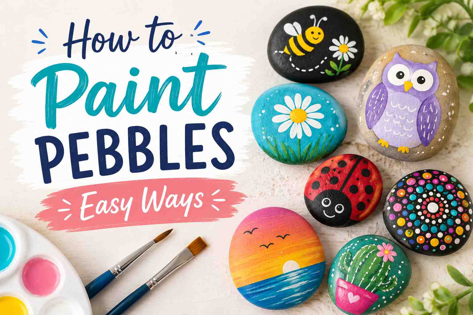 How to Paint Pebbles: Easy Ways