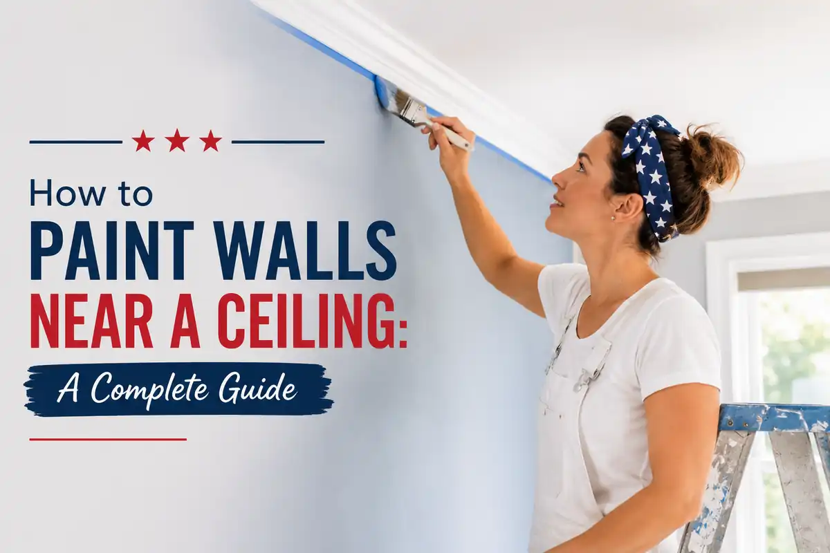 How to Paint Walls Near a Ceiling: A Complete Guide