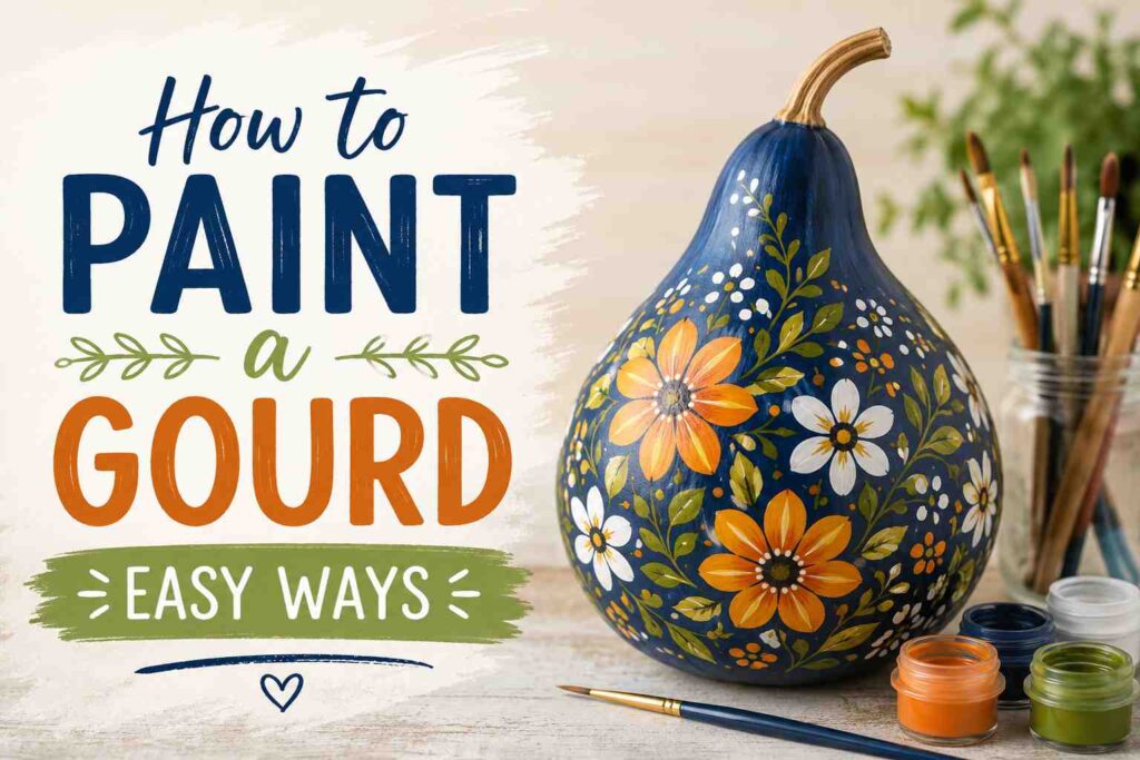 How to Paint a Gourd