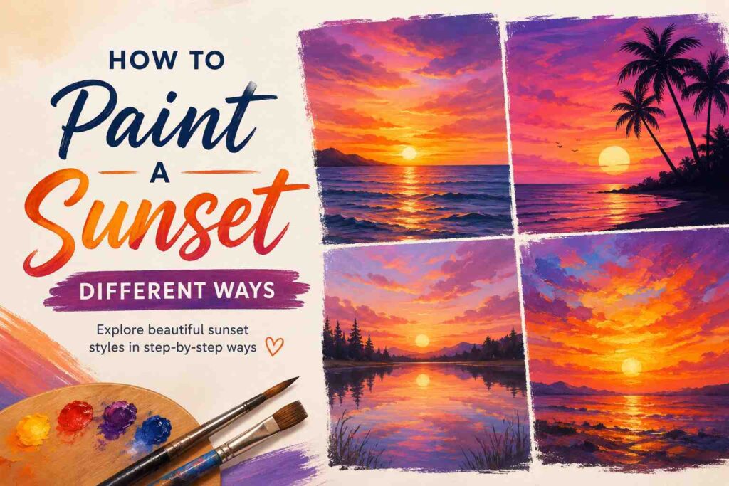 How to Paint a Sunset