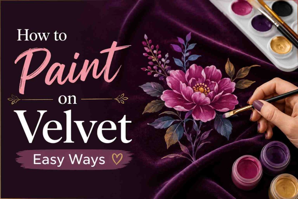 How to Paint on Velvet