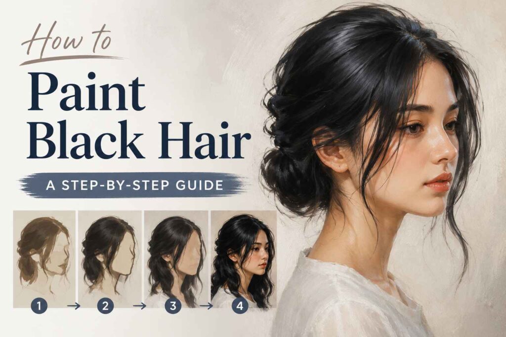 How to Paint Black Hair
